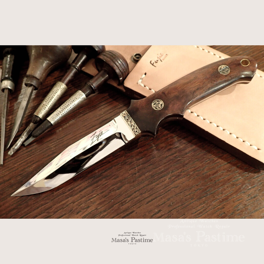 Knife Maker　Fujie Kenji　ナイフ　エングレービング