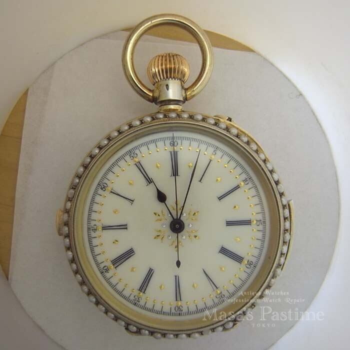 無銘　ミニッツリピーター　クロノグラフ　懐中時計