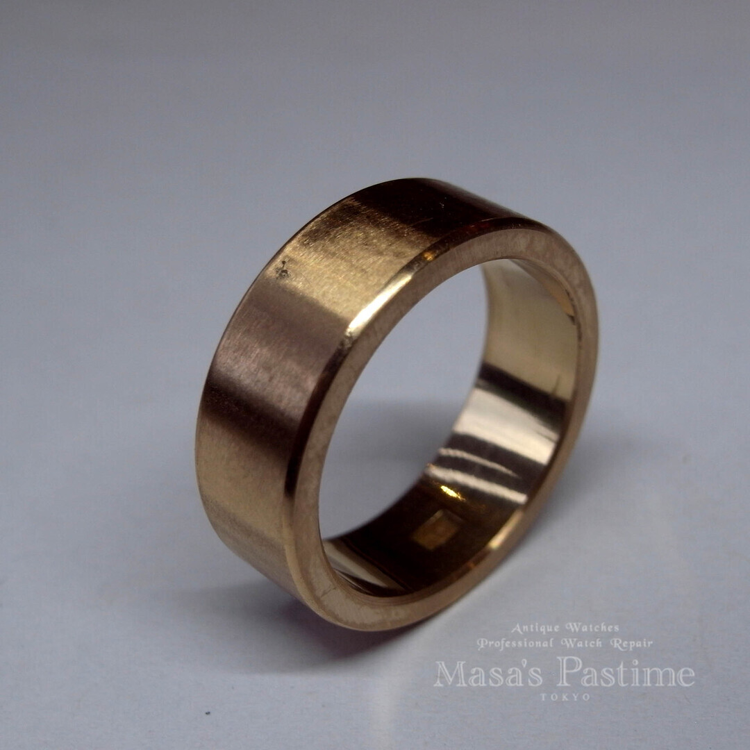 18Kリング　ルーン文字　エングレービング