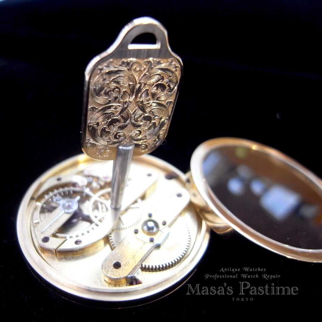 オーダーメイド　18金無垢　懐中時計の鍵
