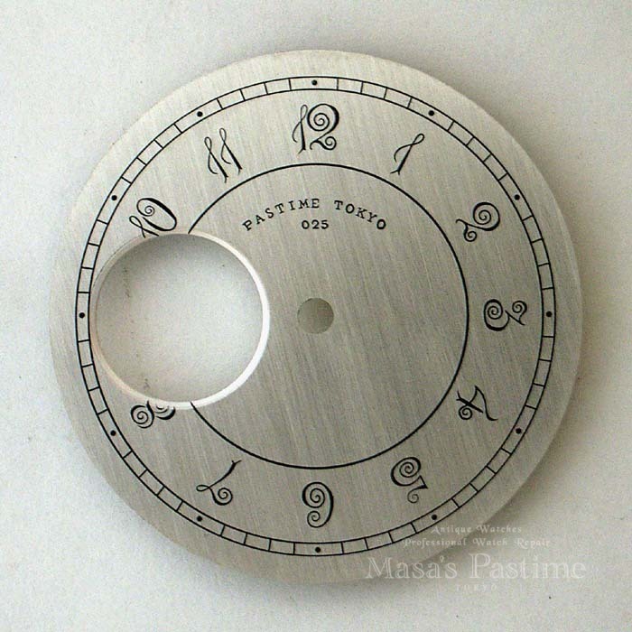 手彫りシルバーダイアルの製作過程