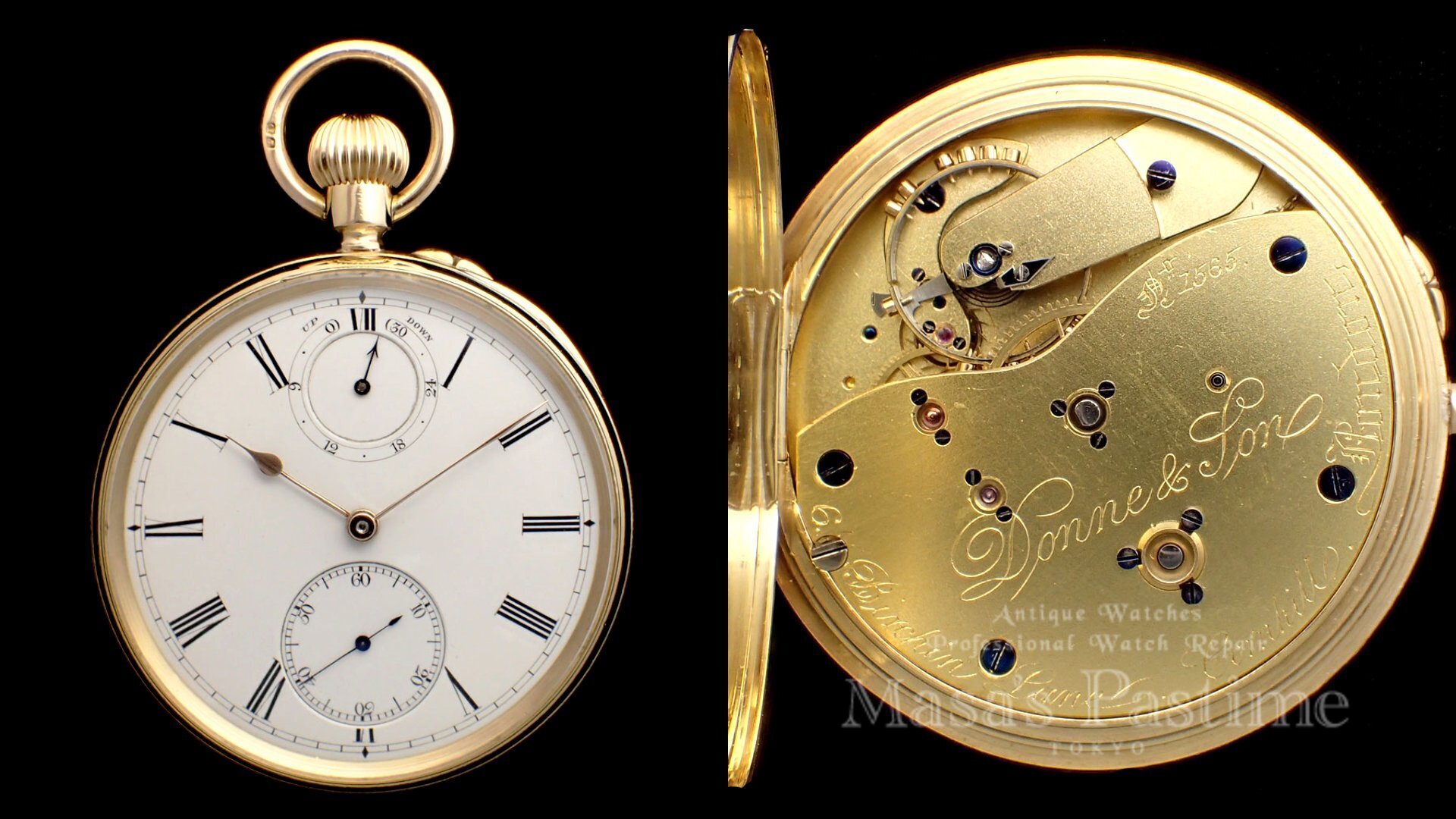 フリースプラング　イギリス　懐中時計