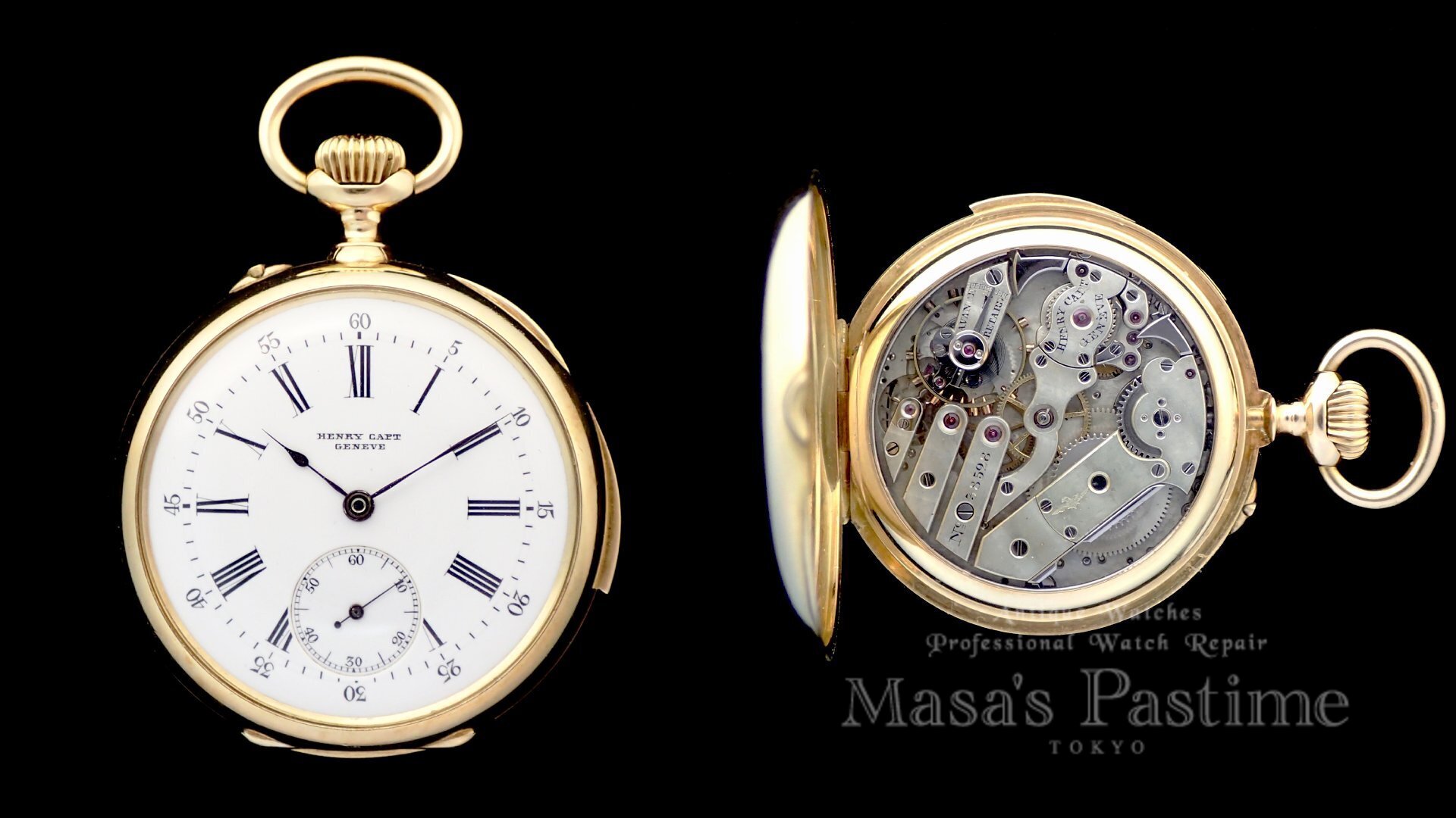 小型　ミニッツリピーター　スイス　懐中時計