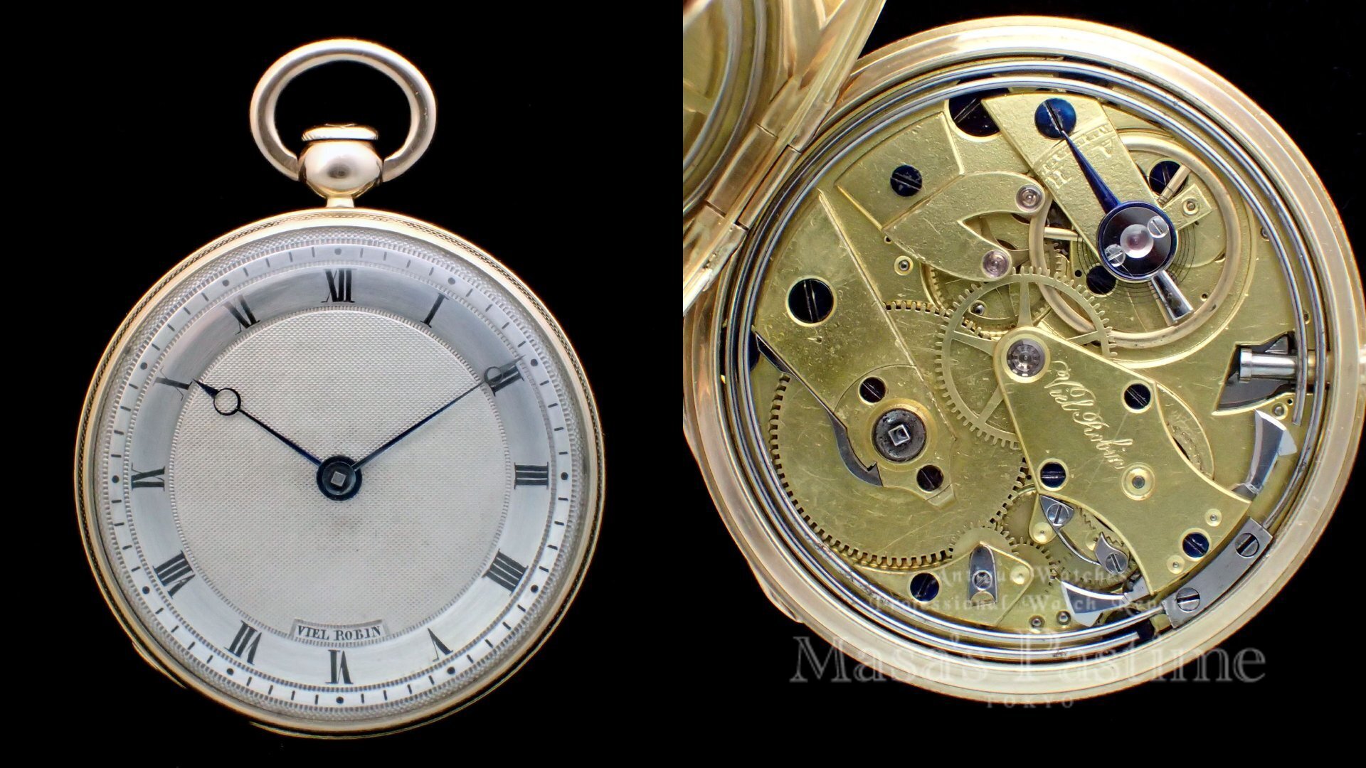 クォーターリピーター　ルビーシリンダー　フランス　懐中時計