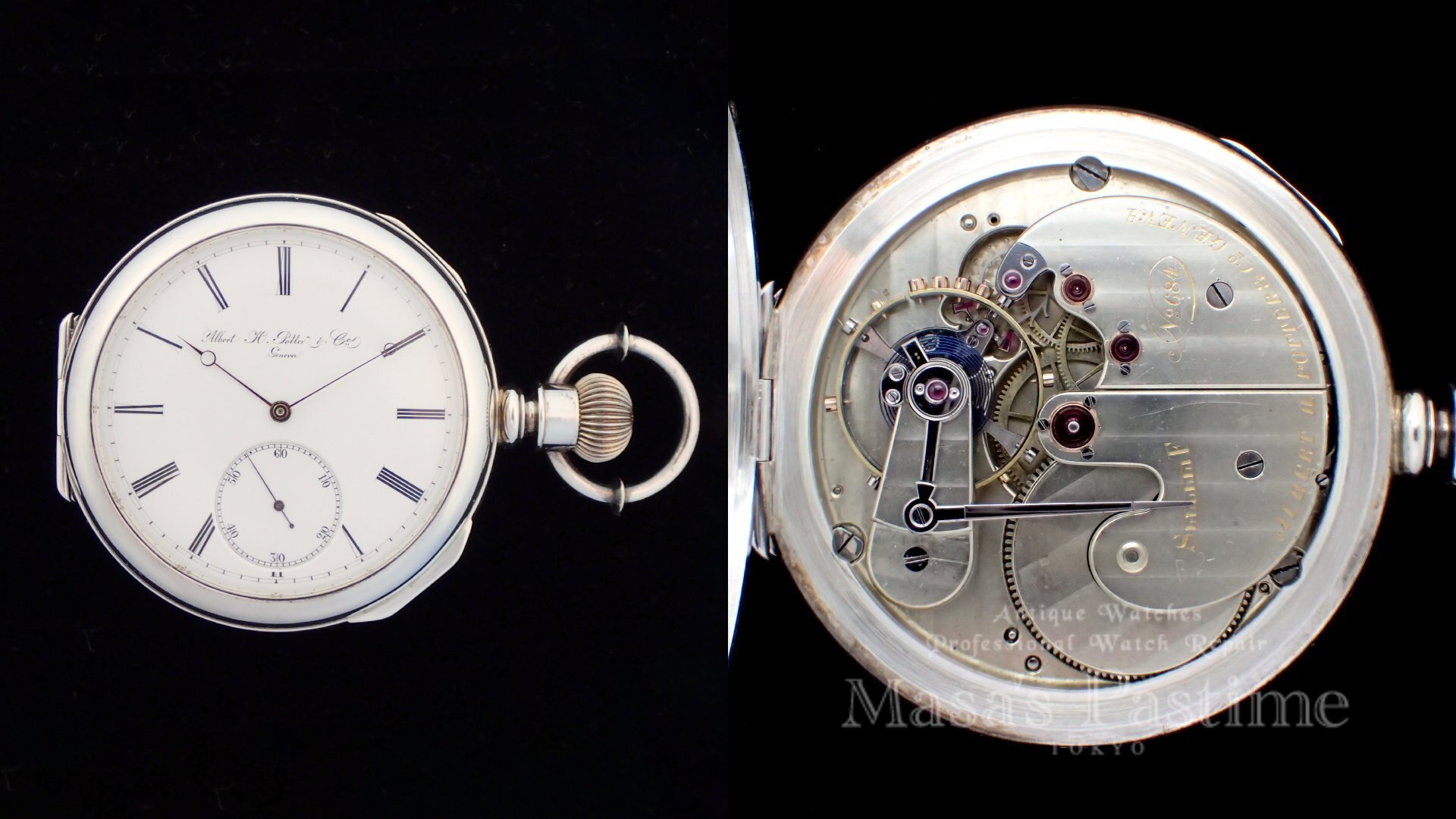 アルバートH.ポッター　スイス　懐中時計