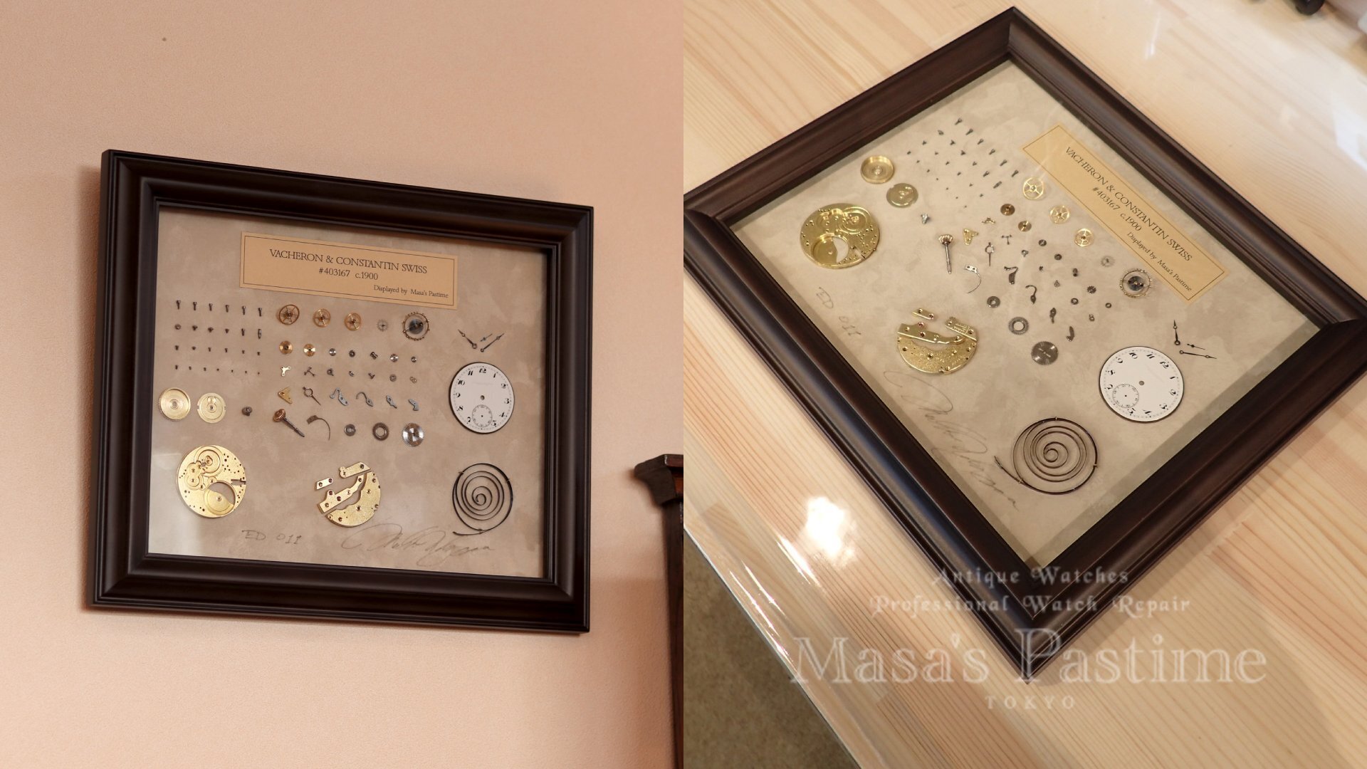 Masa’s Pastime アンティーク Vacheron&Constantin 懐中時計ムーブメントディスプレイ