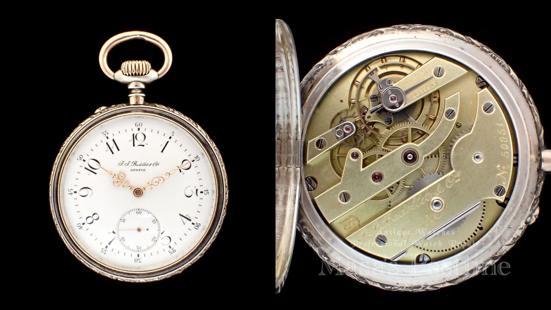 バドレー　スイス　懐中時計