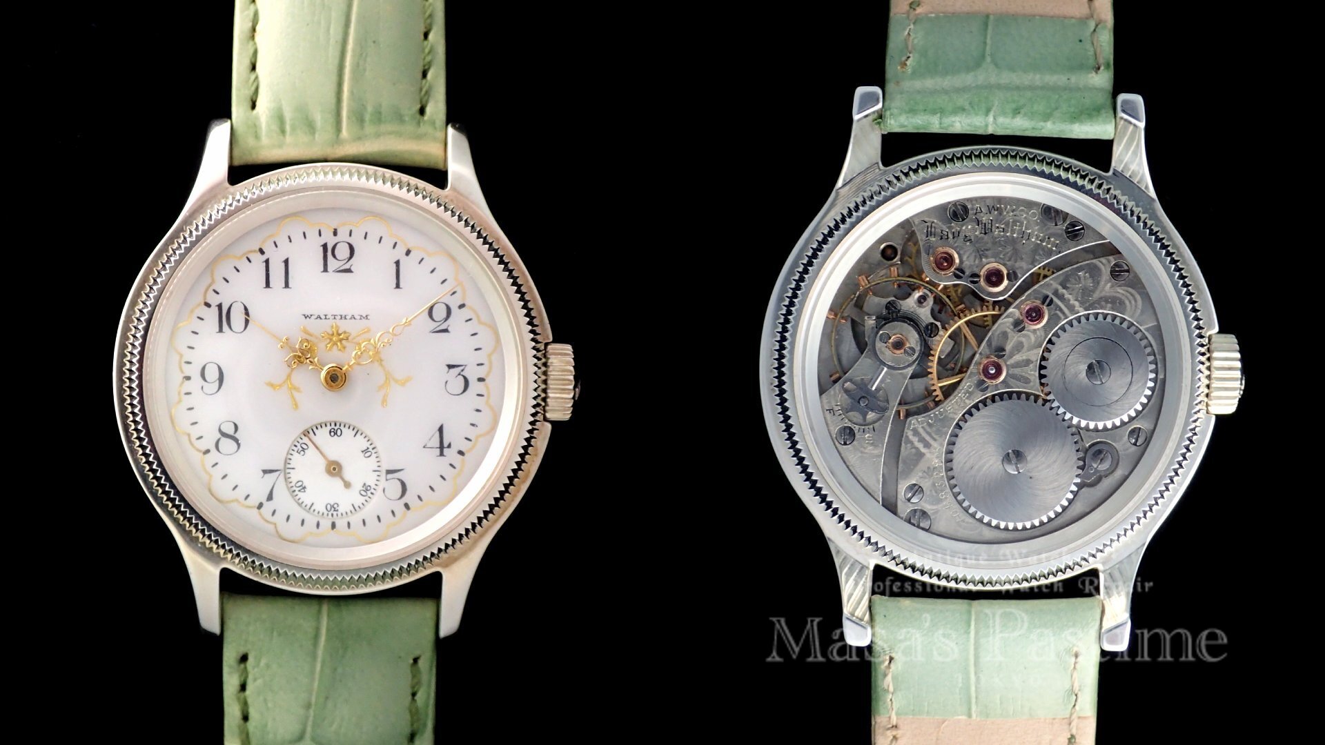 ウォルサム　カラーダイアル　カスタム腕時計