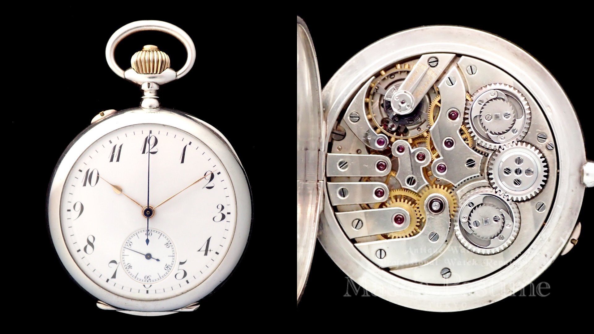 インディペンデントセコンド スイス製 懐中時計