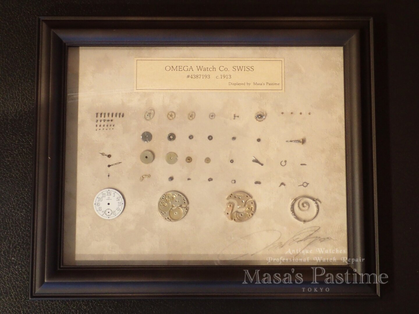 Masa’s Pastime アンティーク OMEGA 懐中時計 ムーブメントディスプレイ